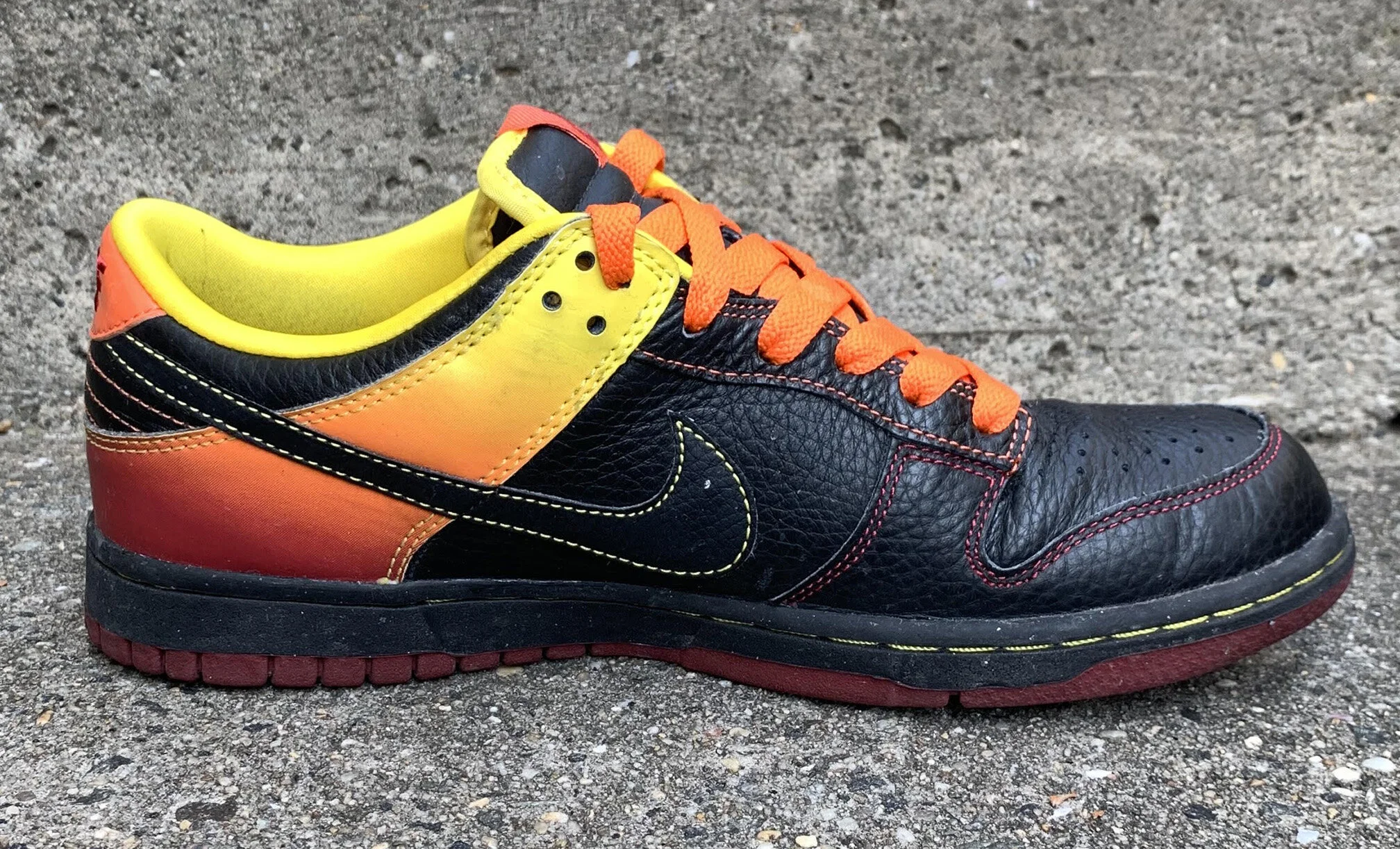 Nike NYX Dunk Low Black and Orange Blaze