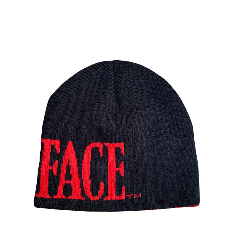 Vintage Scarface Black and red reversible beanie