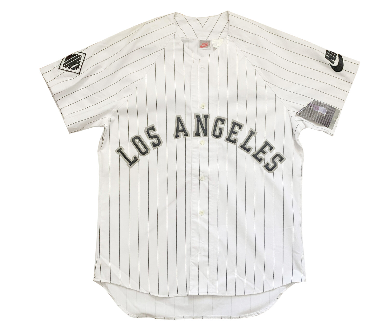 Vintage Nike LA Raiders Pinstripe Baseball Jersey (Size M) NWT — Roots