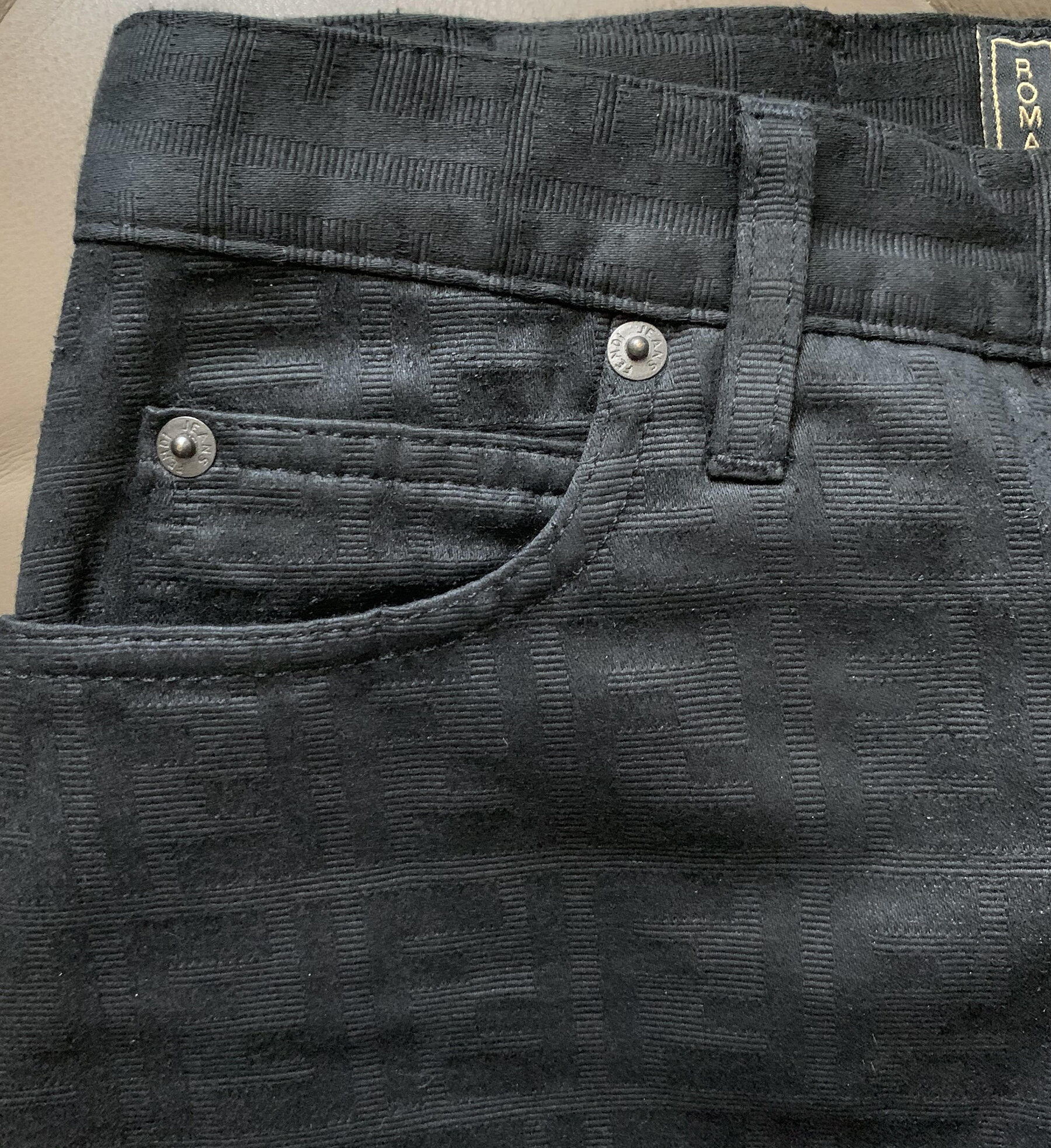 fendi print jeans