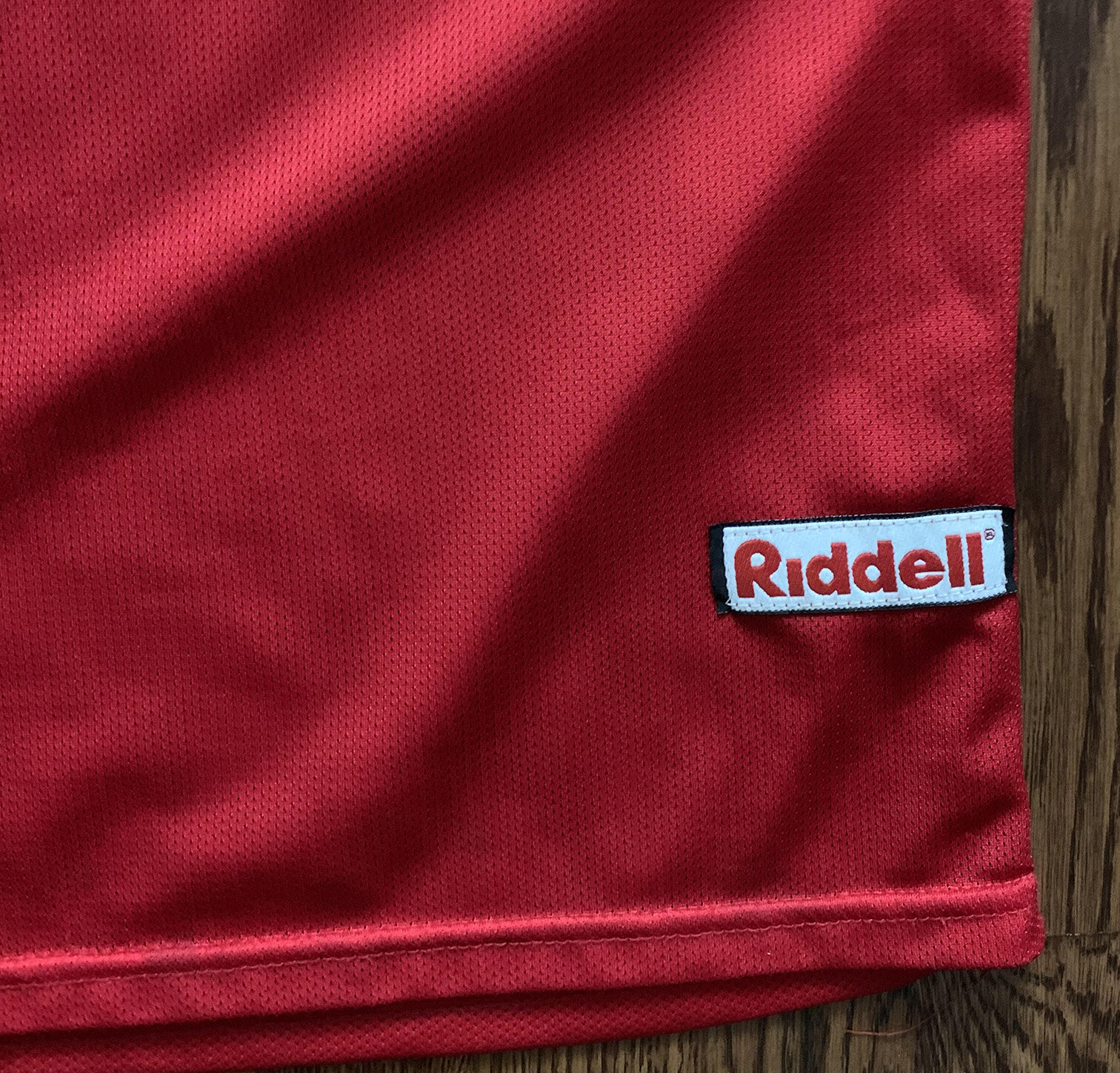 Vintage 90s Riddell Stuyvesant Peglegs Red Football Jersey
