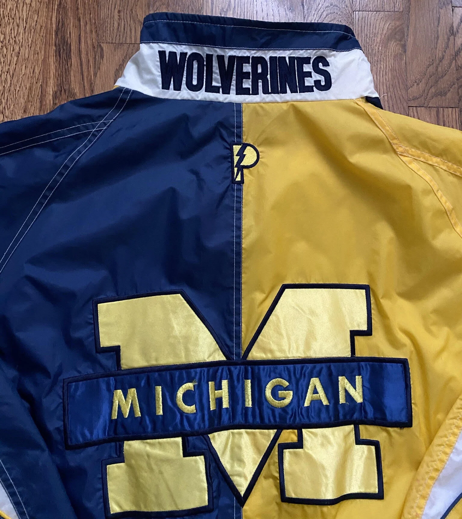 Vintage Pro Player Michigan Wolverines Split Windbreaker