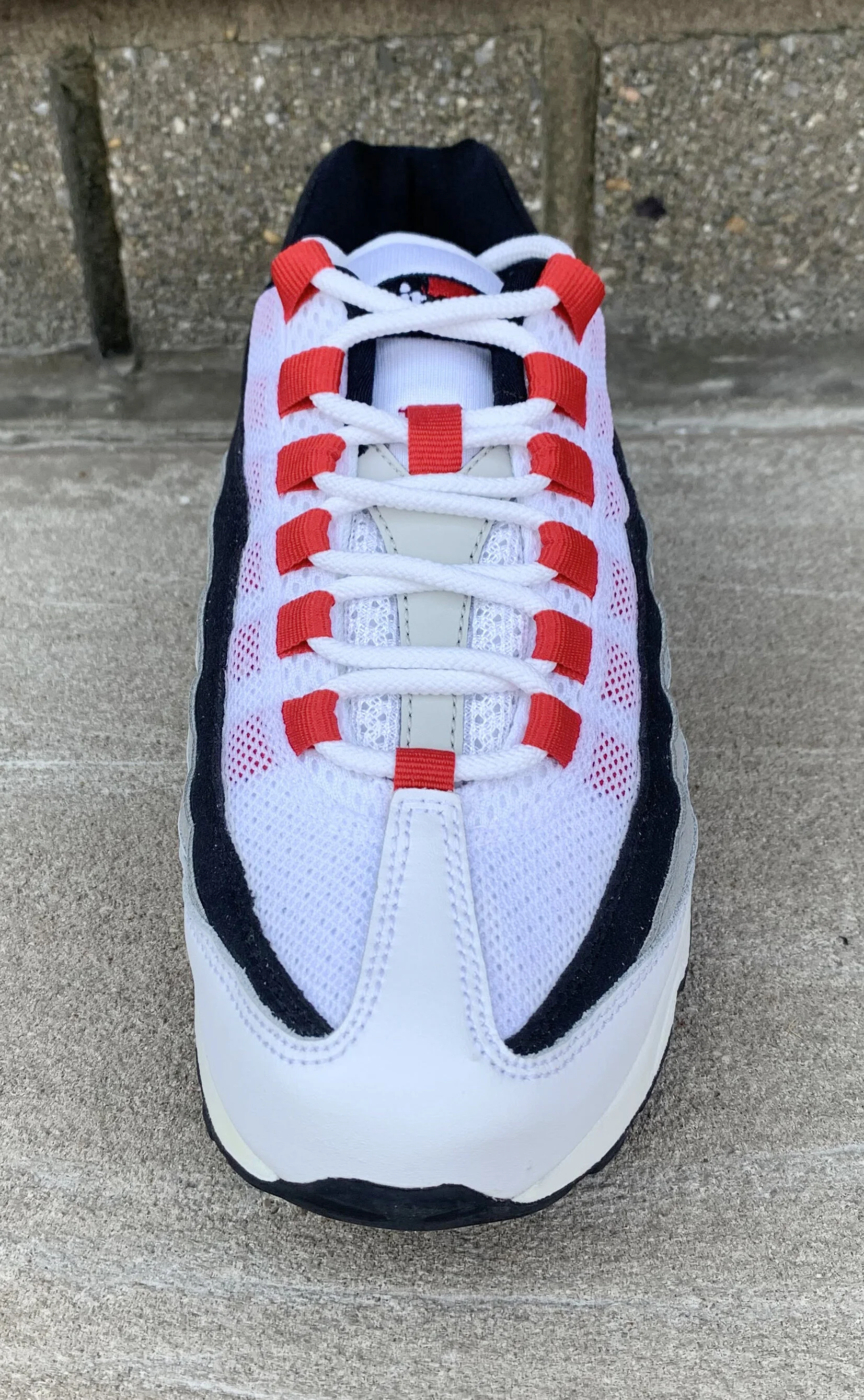 Kids Nike Air Max 95 White Comet Neutral Gray.