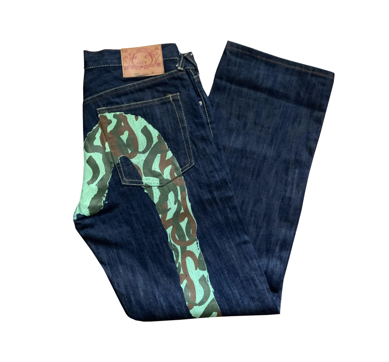 Evisu Big Logo Jeans (Size 32 x 34) — RootsBK