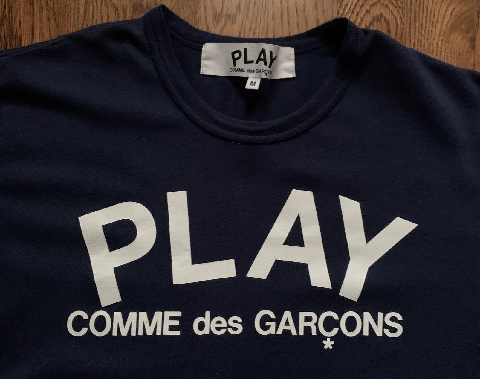 navy comme des garcons