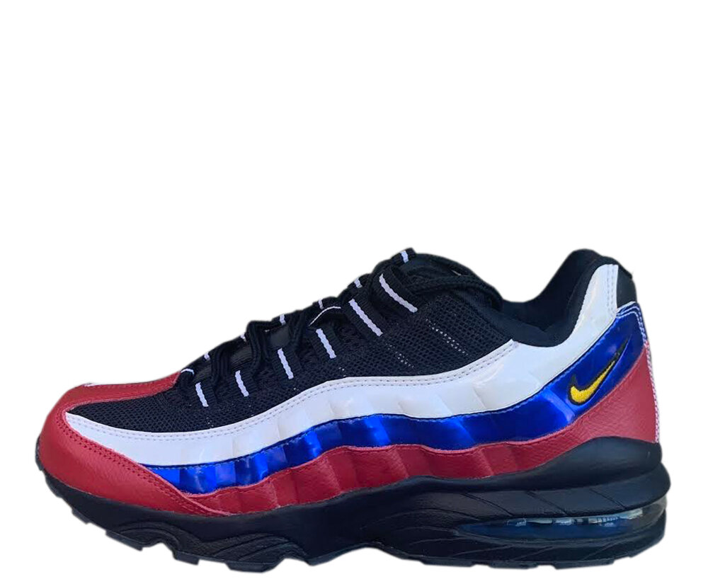 Air Max 95 Black / Varsity Red / Blue (Size 6.5) DS — Roots