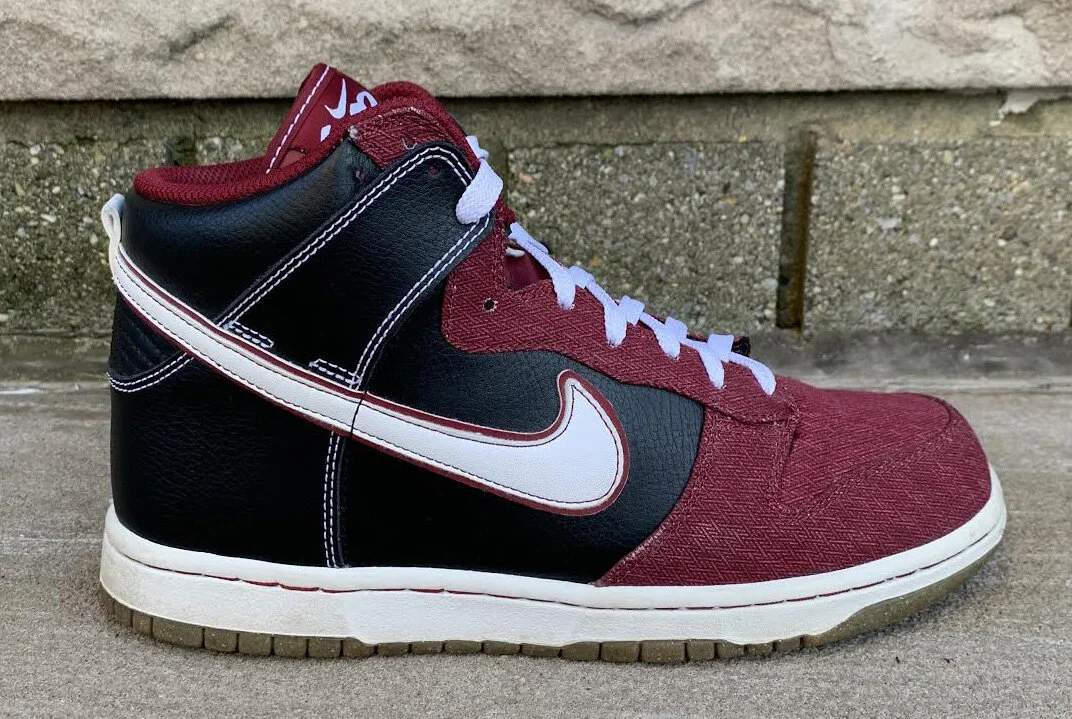 Nike Dunk High 6.0 PRM Black / White-TM Red 506266-016 Men\'s Size 11 Nike Dunk High 6.0 PRM Black / White-TM Red 506266-016 Men main image 4