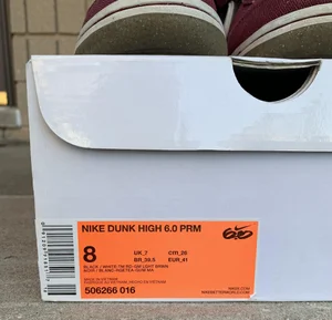 Nike Dunk High 6.0 PRM Black / White-TM Red (Size 8) — RootsBK display picture 3