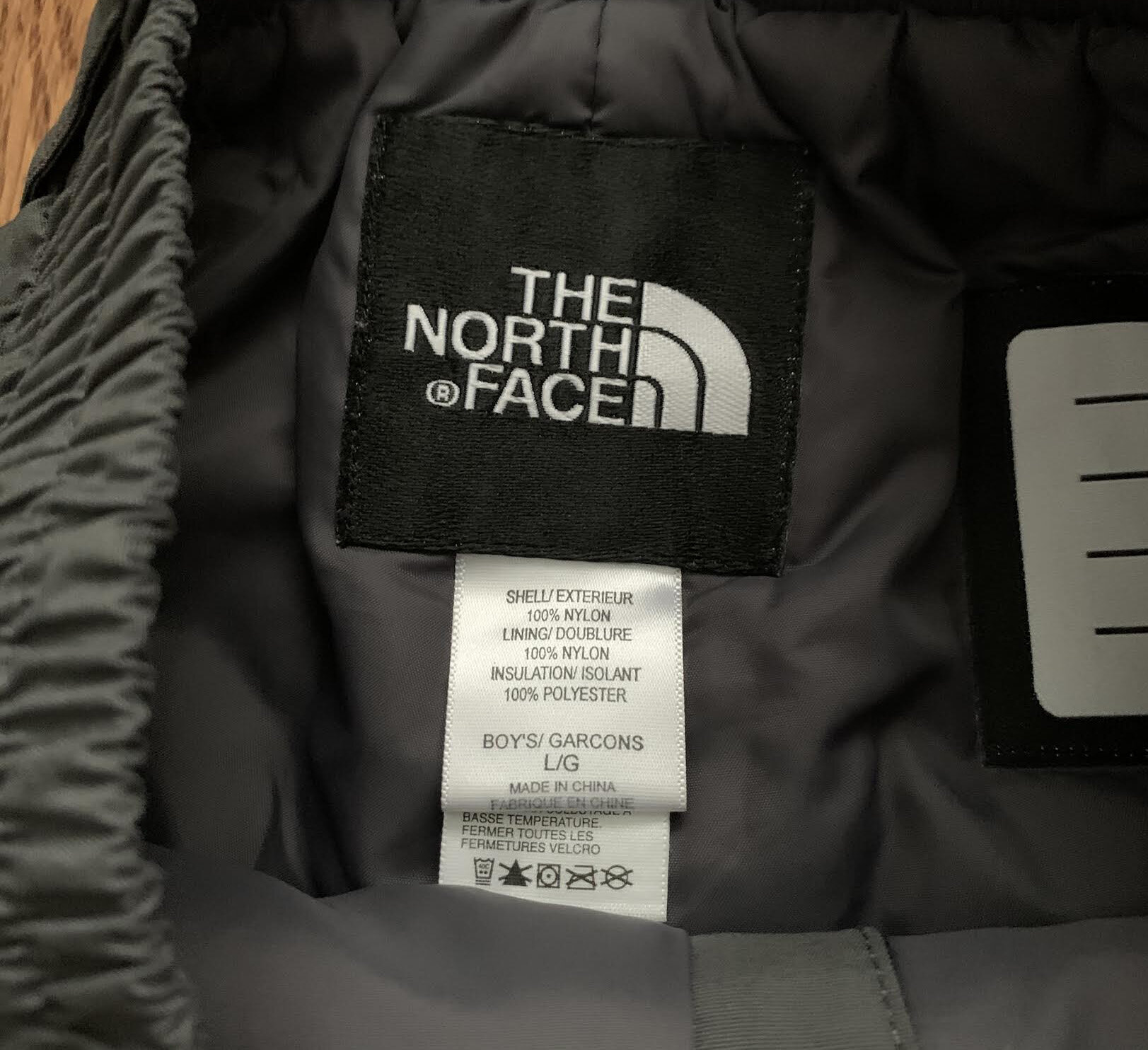 north face kids size
