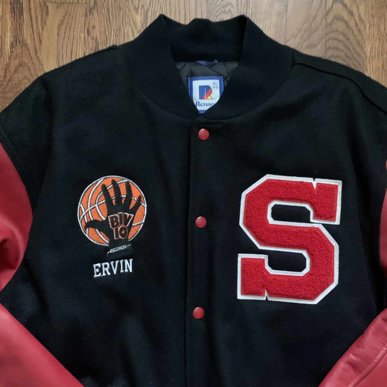 Vintage Biv 10 Records Westinghouse HS Brooklyn Subway Varsity Jacket.