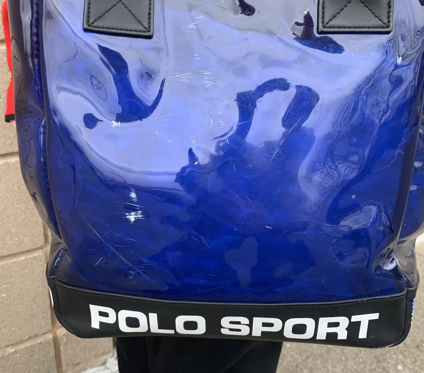Vintage Polo Sport Ralph Lauren Blue Opaque Tote Bag — RootsBK