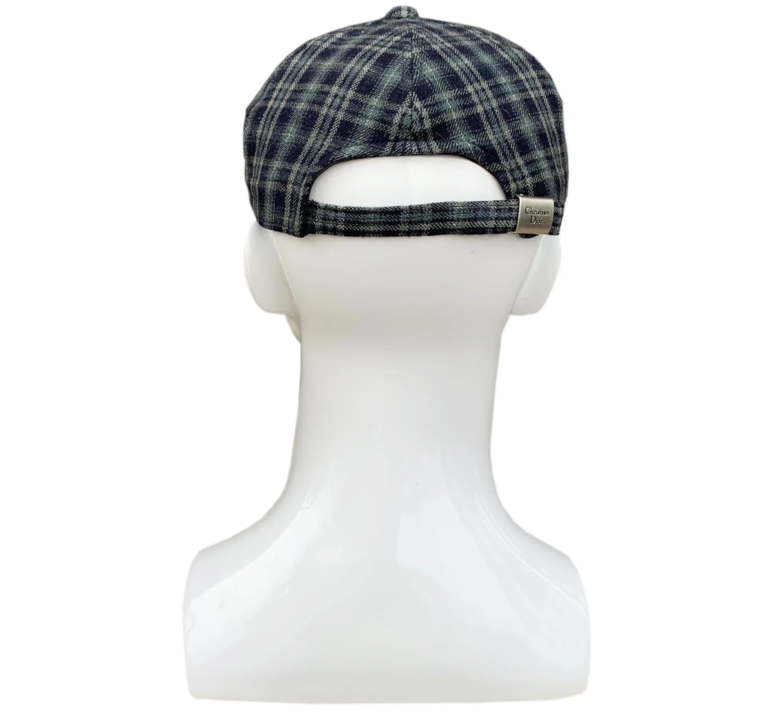 Vintage 90s Christian Dior Sports Plaid Strapback.