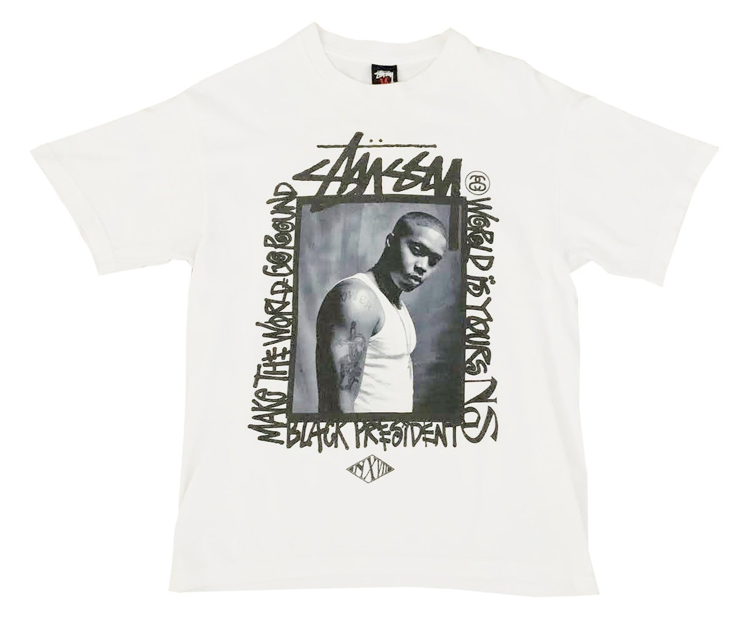 Nas x Stussy X Nexus VII T Shirt (Size M) — RootsBK