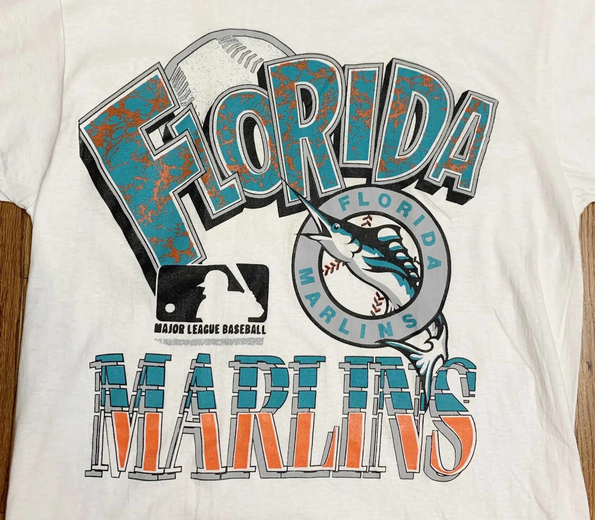 Vintage 90s Florida Marlins MLB T Shirt