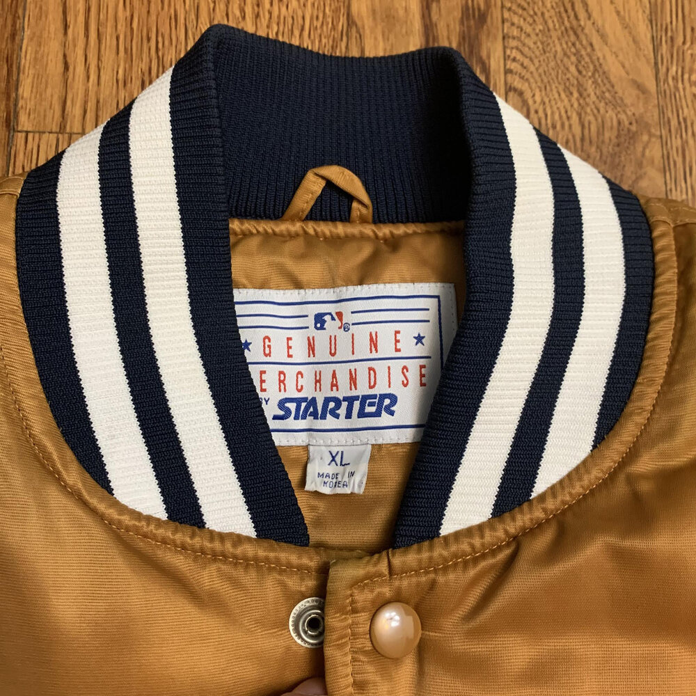 Veste Vintage New York Yankees Starter - Veste Matelassée Collection Dugout - Taille XL - Occasion