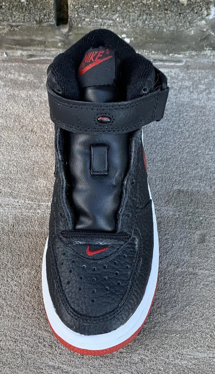 Kids Nike Air Force 1 Mid SC Jewel Black / Varsity Red