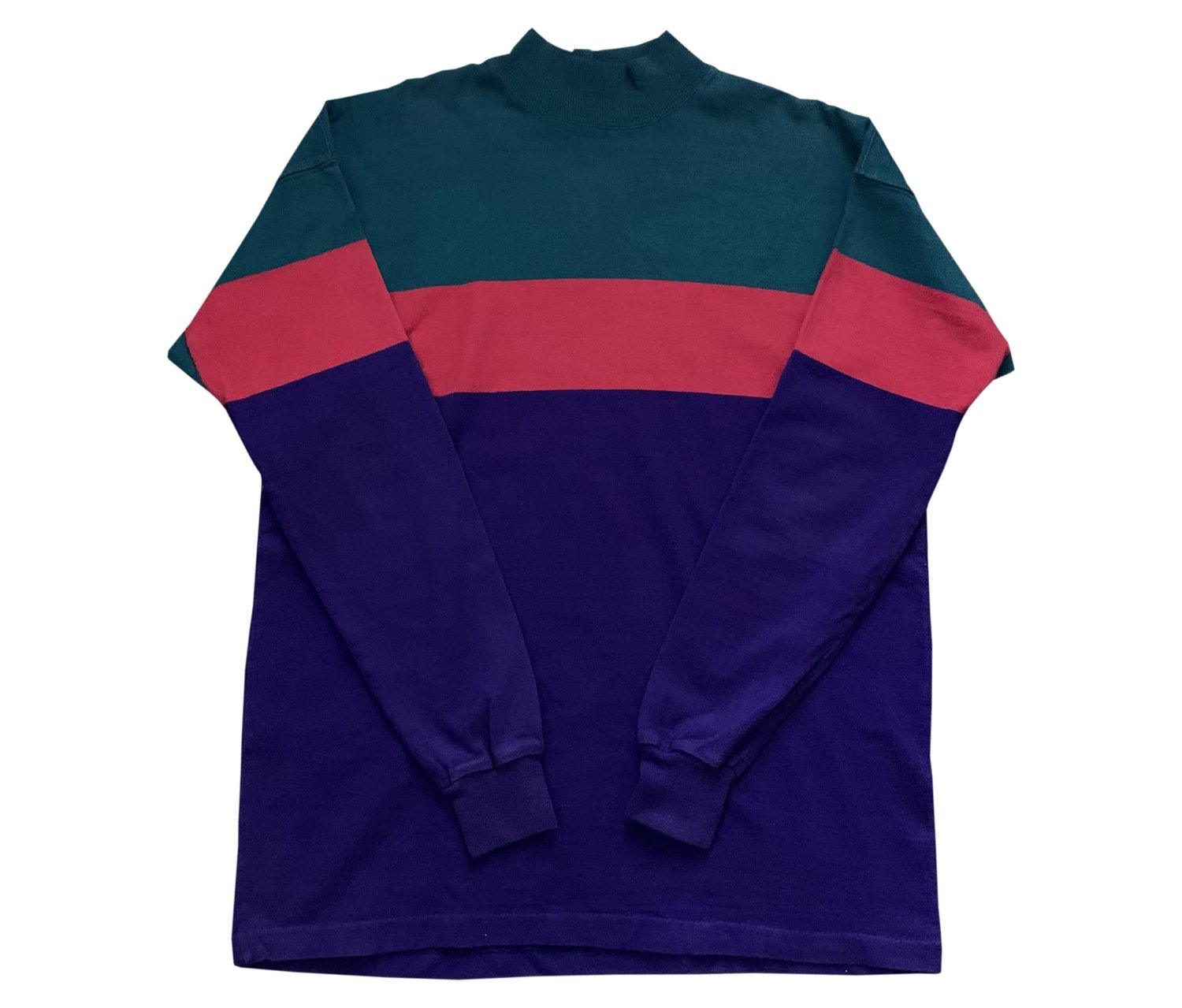 Vintage LL Bean Colorful Mock Neck L/S Shirt (Size XL Tall) — RootsBK