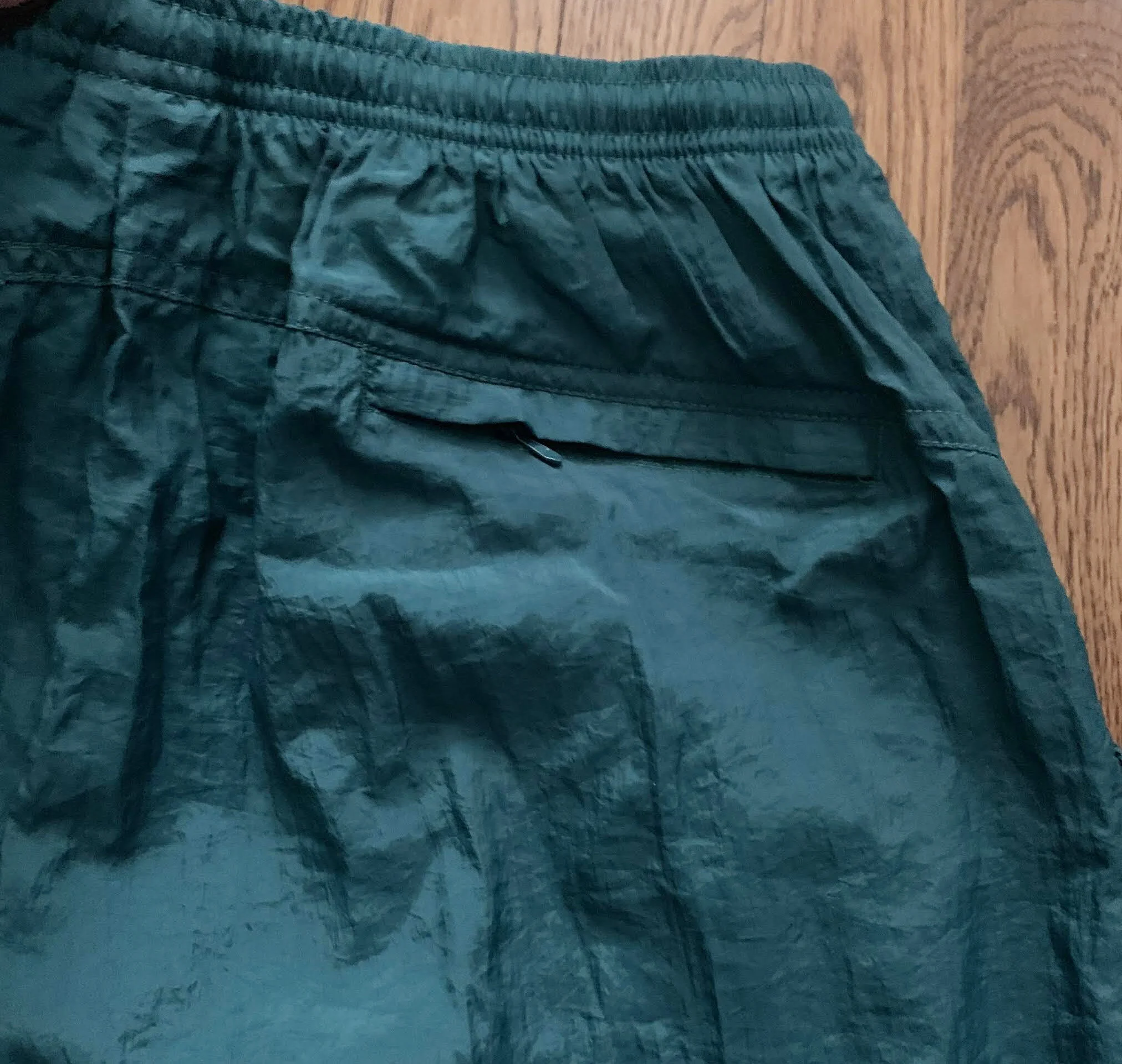 Vintage Nike Swoosh Green Windbreaker Pants