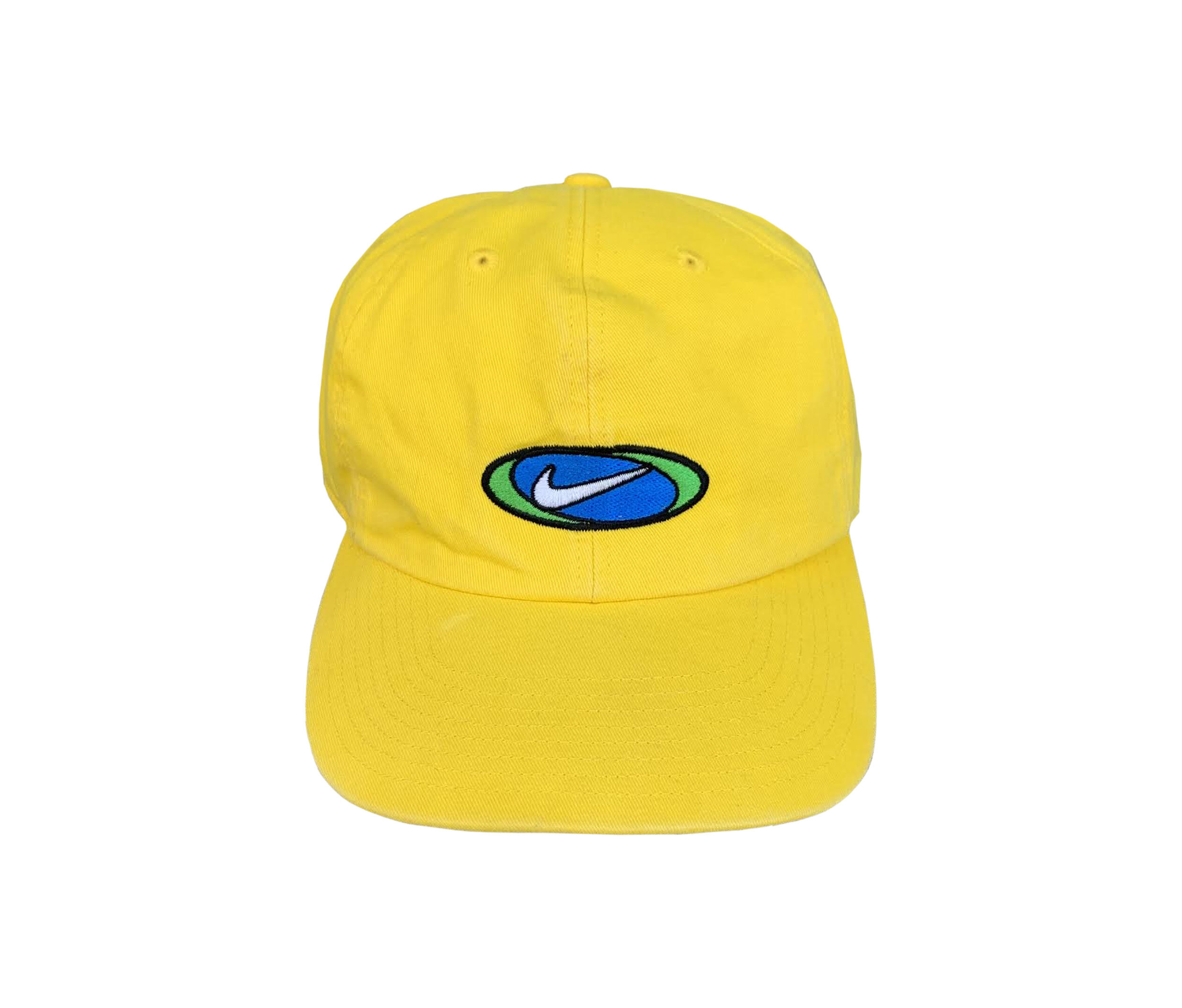 Vintage Nike Swoosh Yellow Strapback — Roots