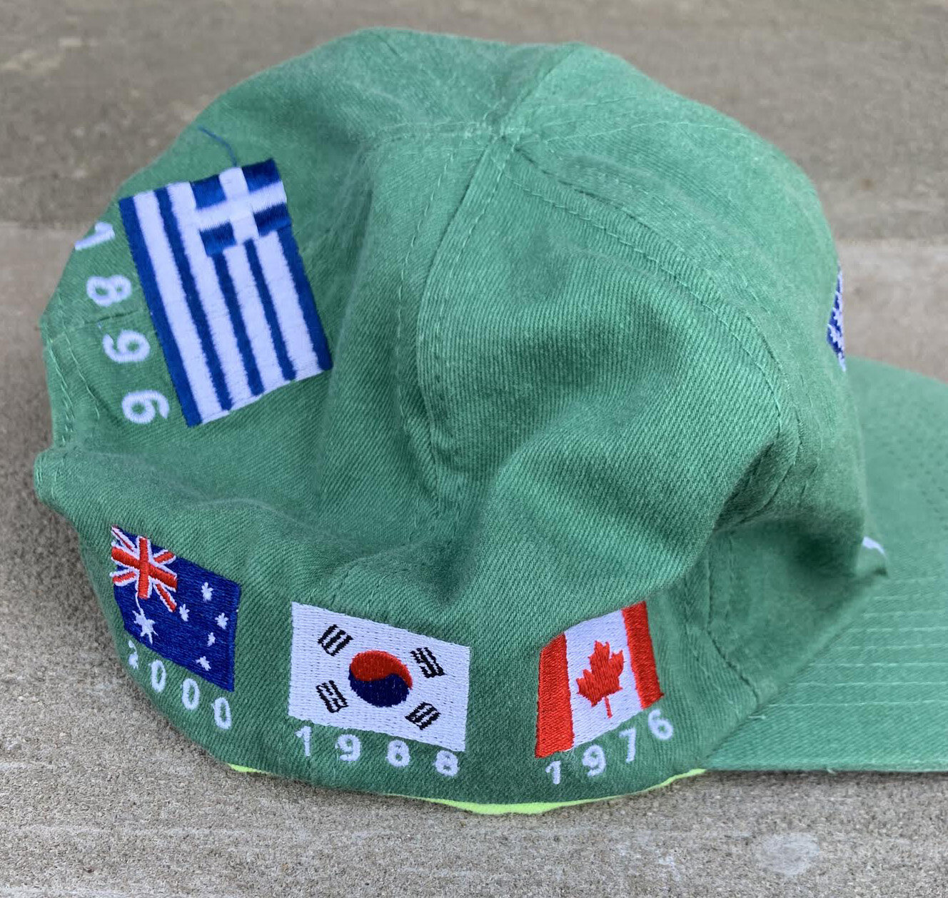 Vintage Olympic Flag Reversible Hat.