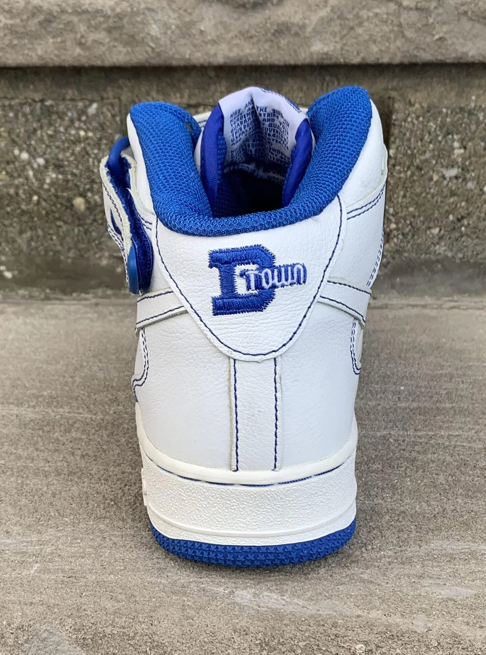 Nike Air Force 1 Mid White / Royal  display picture 2