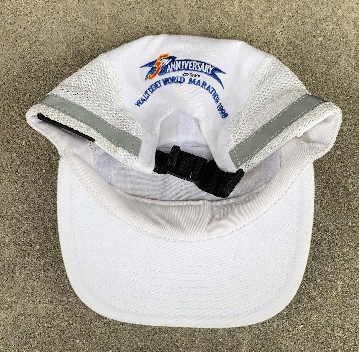 Vintage 1998 DIsney World Marathon 5th Anniversary Mickey Mouse 5 Pane Running hat