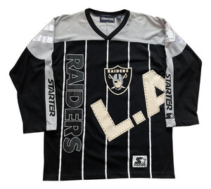 Vintage Starter LA Raiders All Over Print Hockey Jersey (Size XL) — Roots
