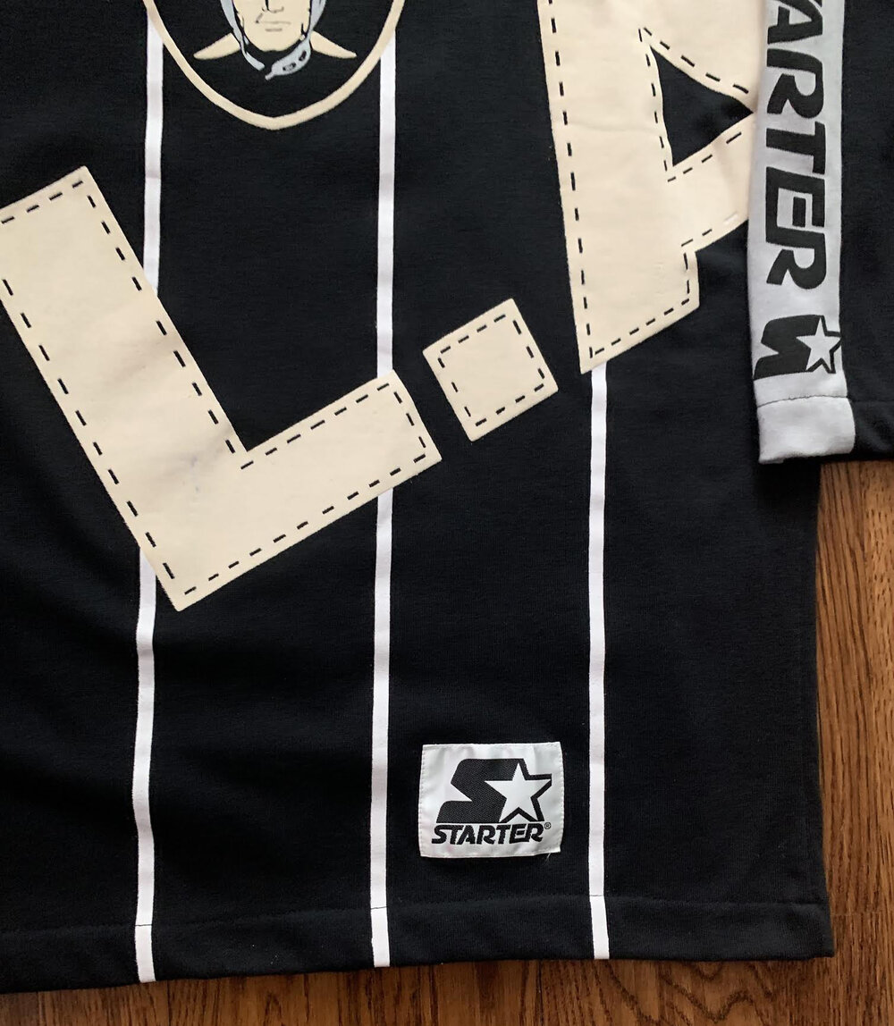 Vintage Starter LA Raiders All Over Print Hockey Jersey (Size XL) — Roots