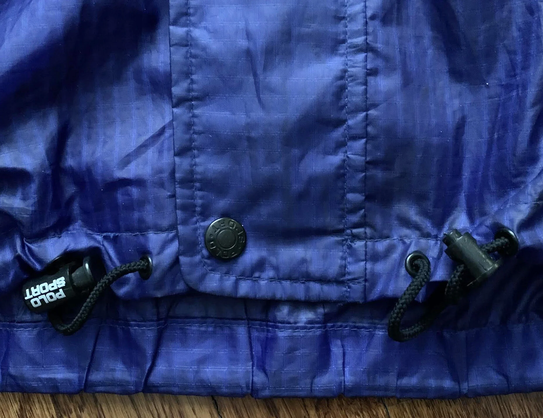 Vintage 90s Ralph Lauren Polo Sport Reflective Blue Windbreaker