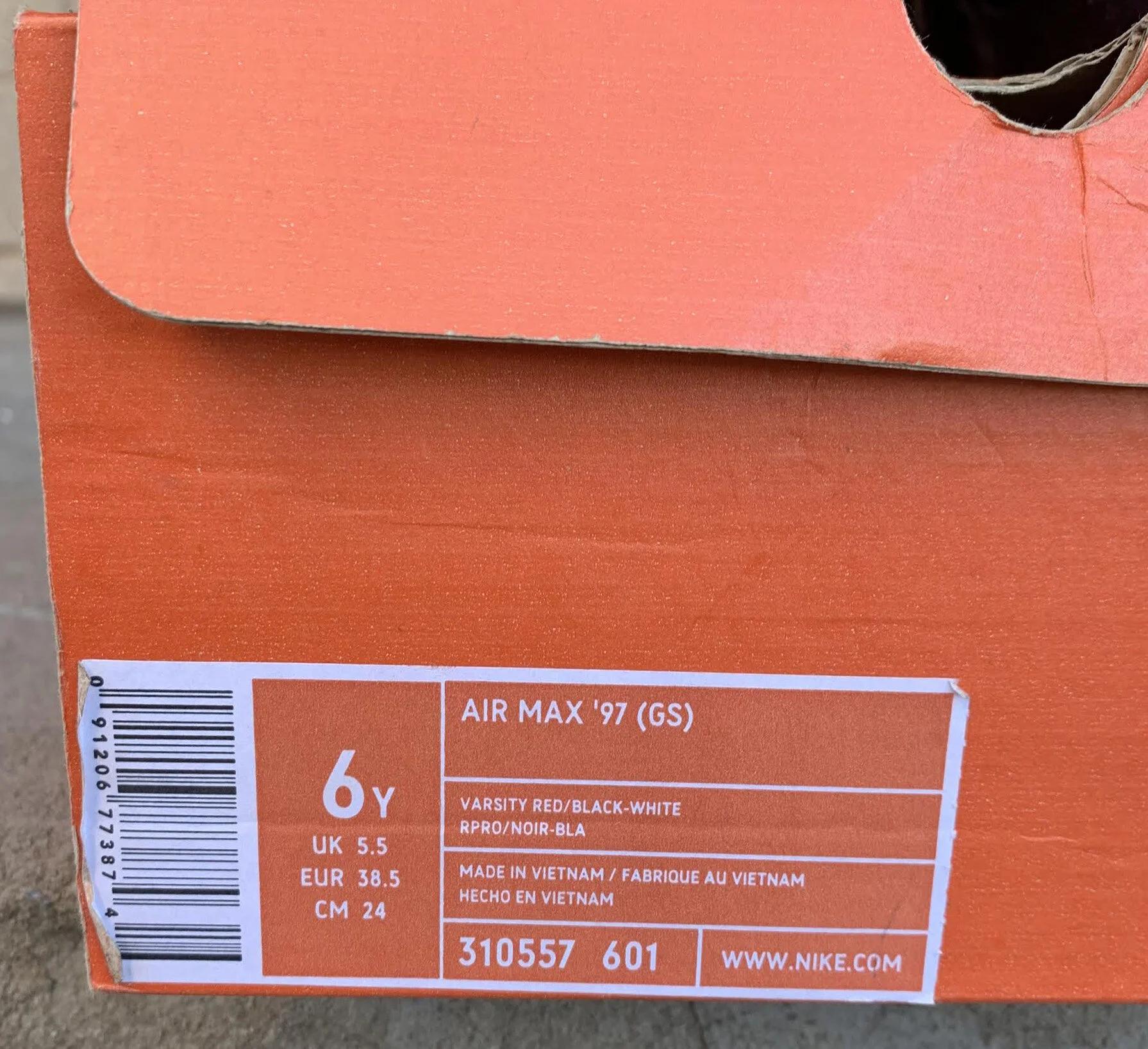 air max 97 kids size 7