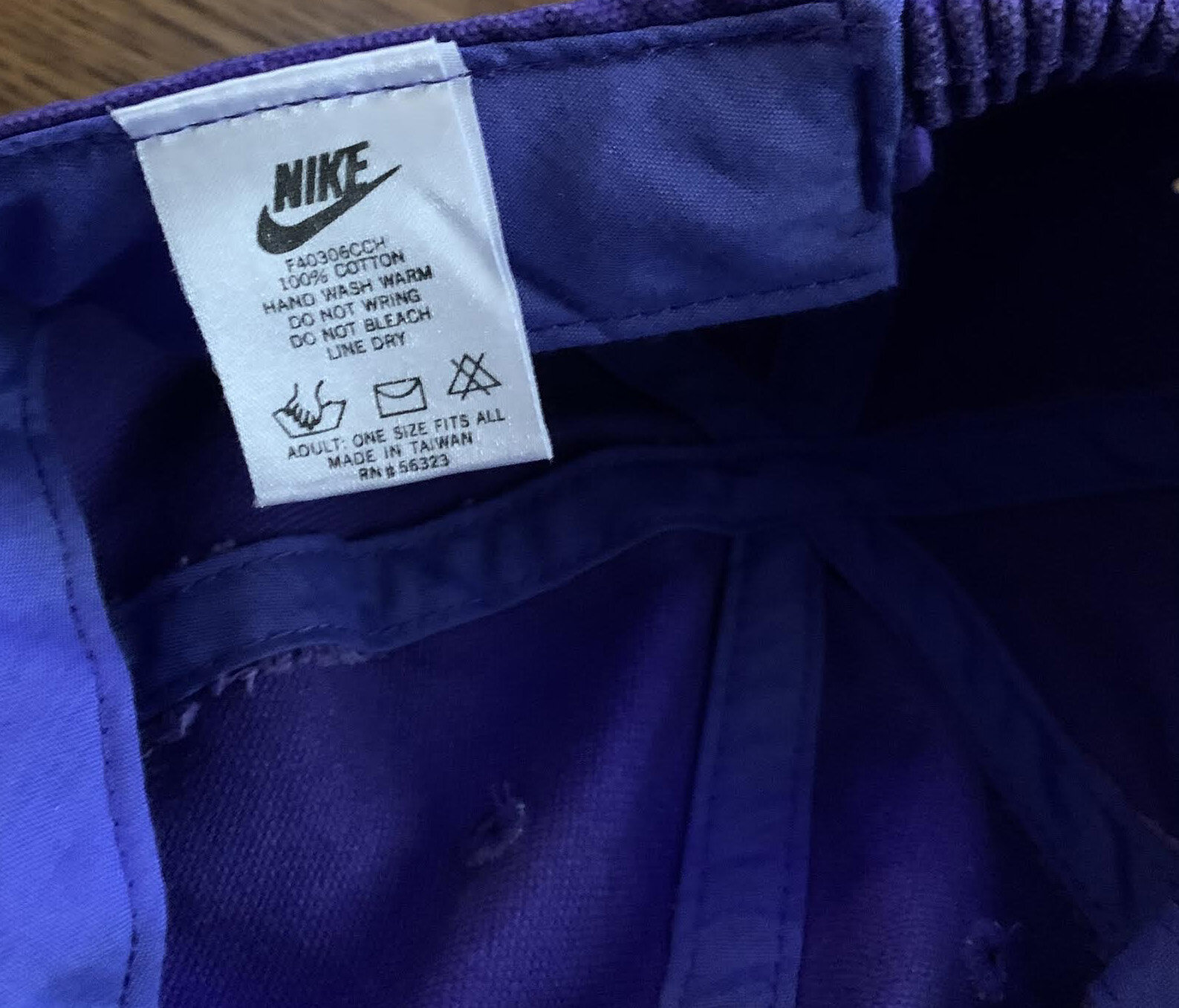 Vintage Nike Purple Stretchback hat — RootsBK