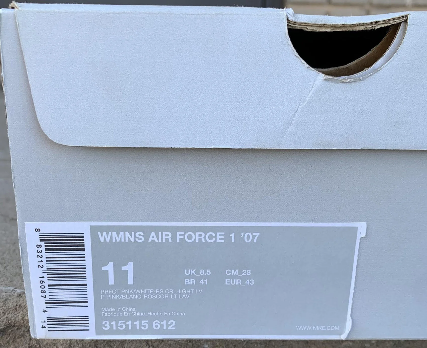 Women’s Nike Air Force 1 Low Perfect Pink, White Rose