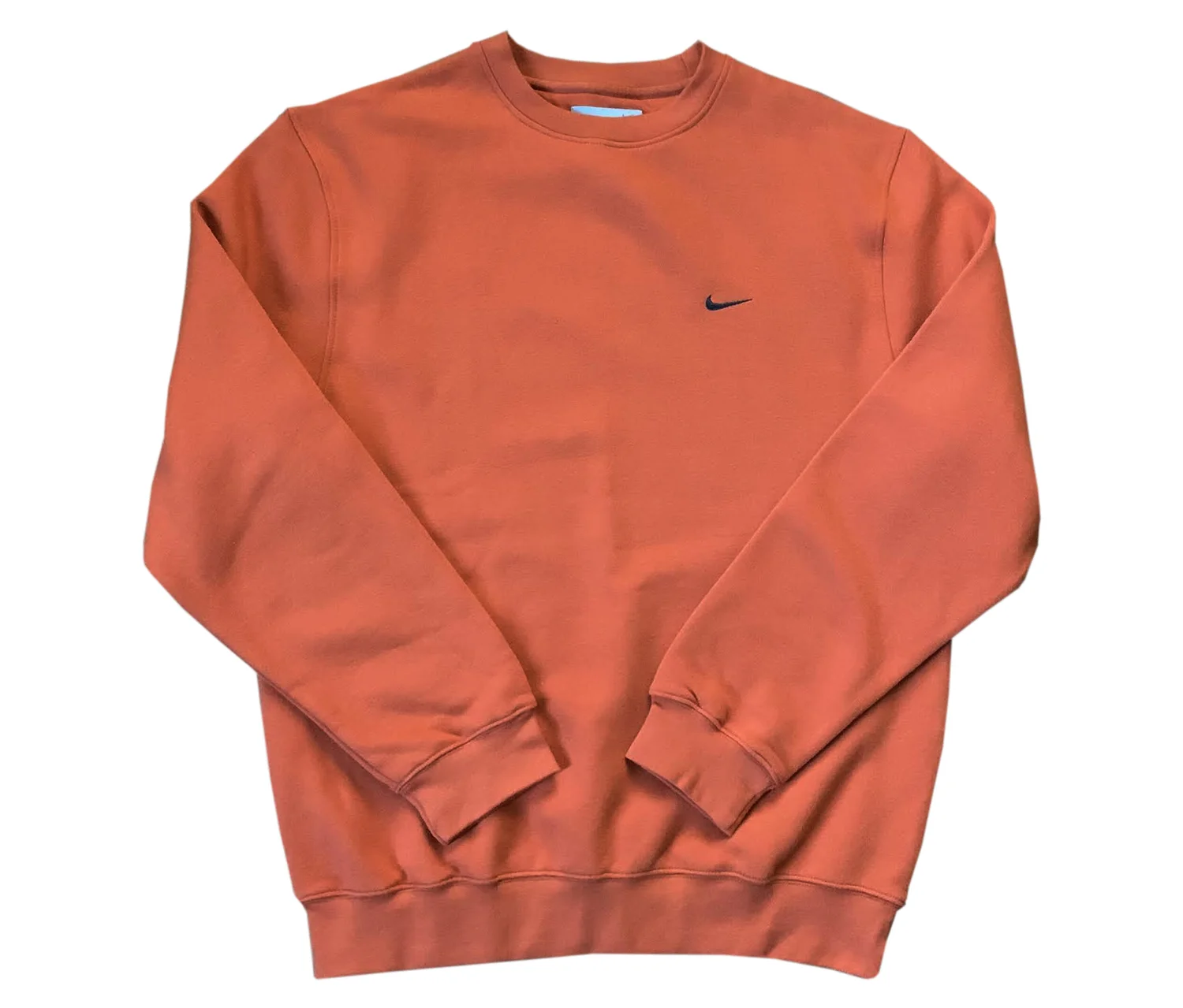 Vintage Nike Orange Grey Swoosh Sweatshirt (Size M) NWT