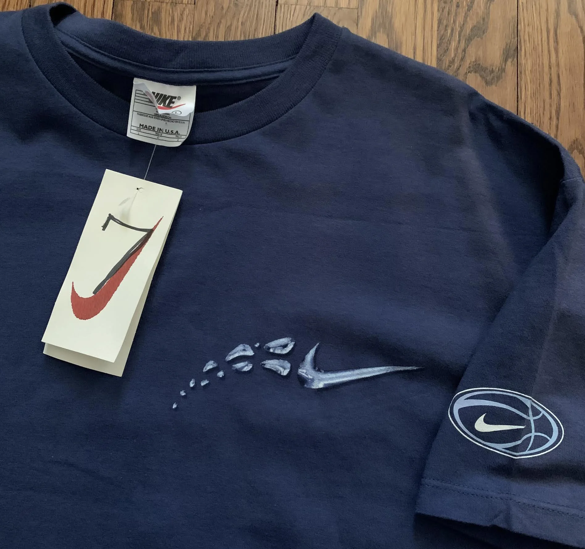 Vintage Nike MZ3 Navy blue t shirt