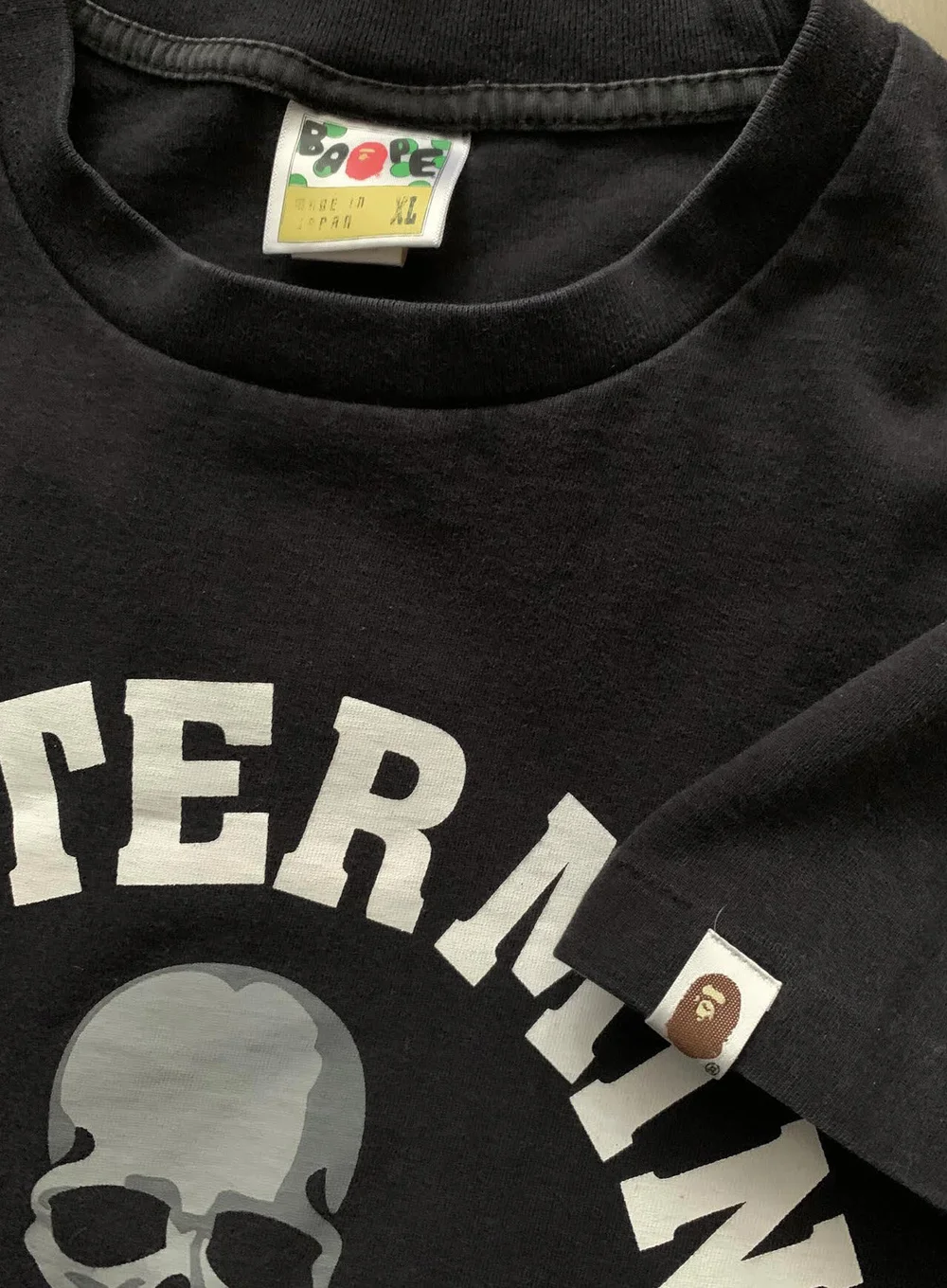 Bape x Mastermind Japan Black / White T Shirt (Size XL, Fits 
