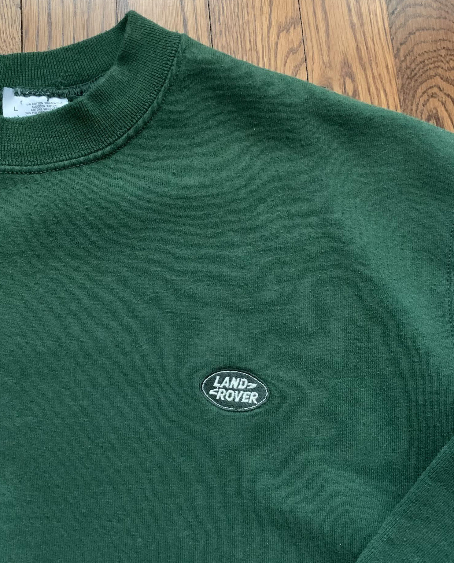 Vintage Land Rover Green Crewneck (Size L) — Roots