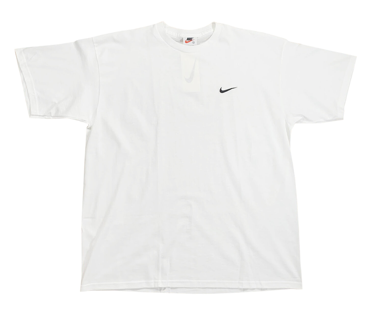 Vintage Nike Swoosh White / Black T Shirt (Size XL) NWT Roots