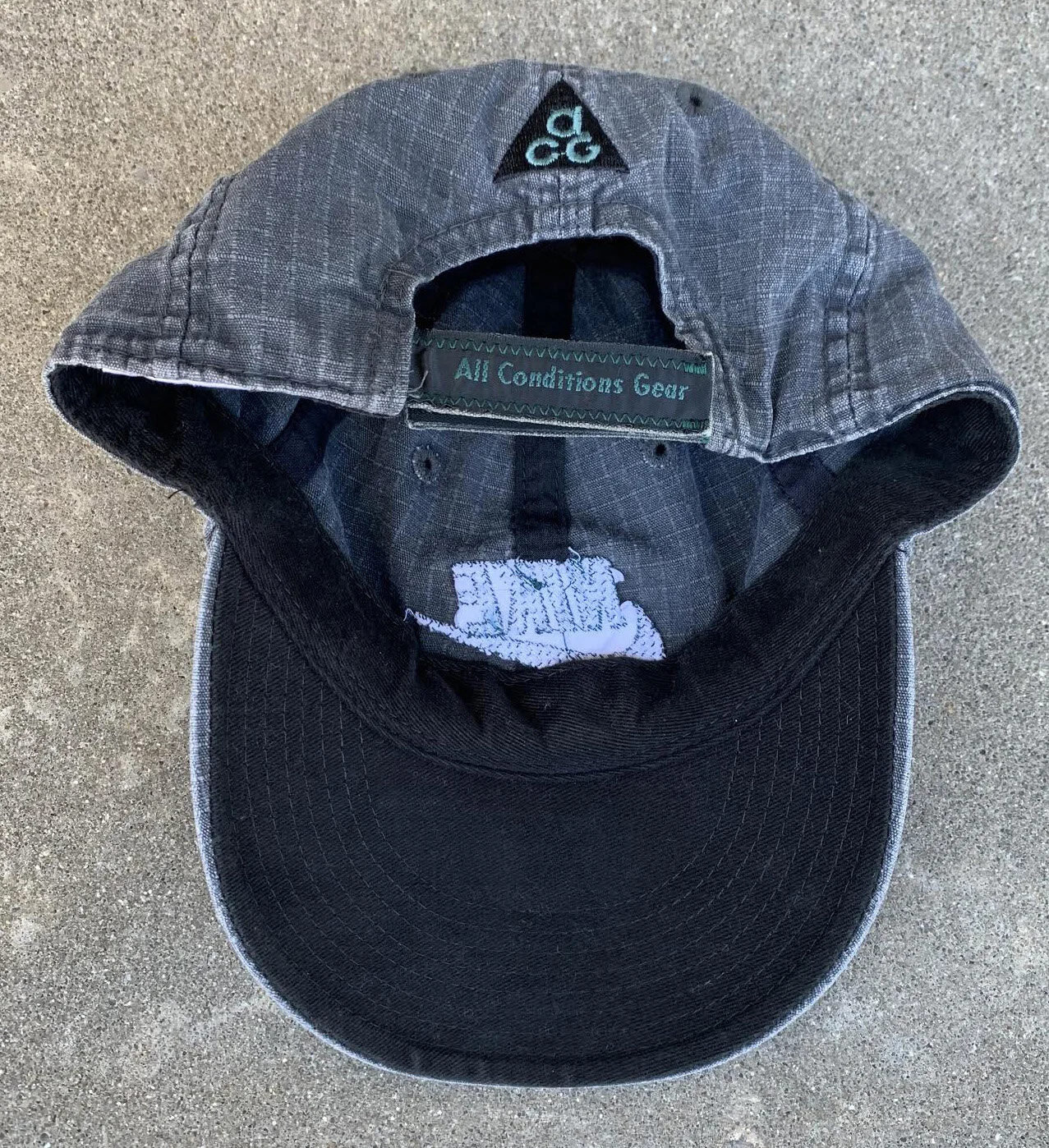 Vintage Nike ACG grey and green strapback