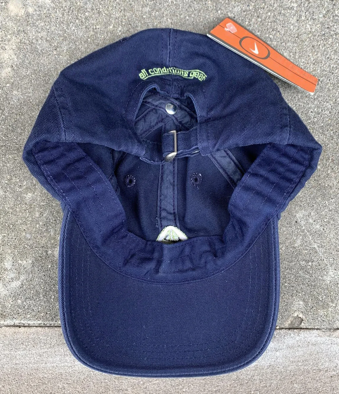 Vintage Nike ACG navy and yellow strapback