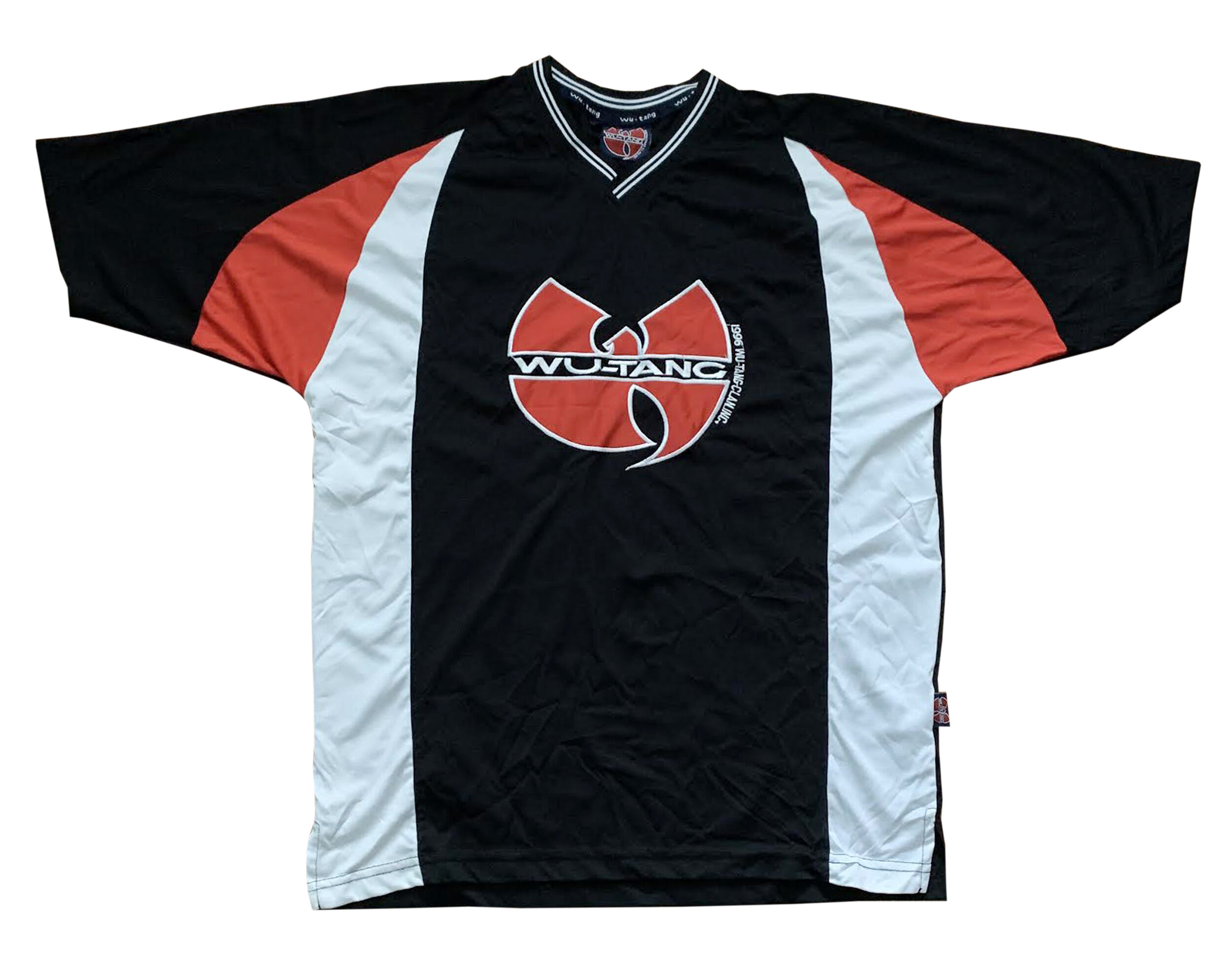 Vintage Wu-Tang Clan Black and Red Jersey