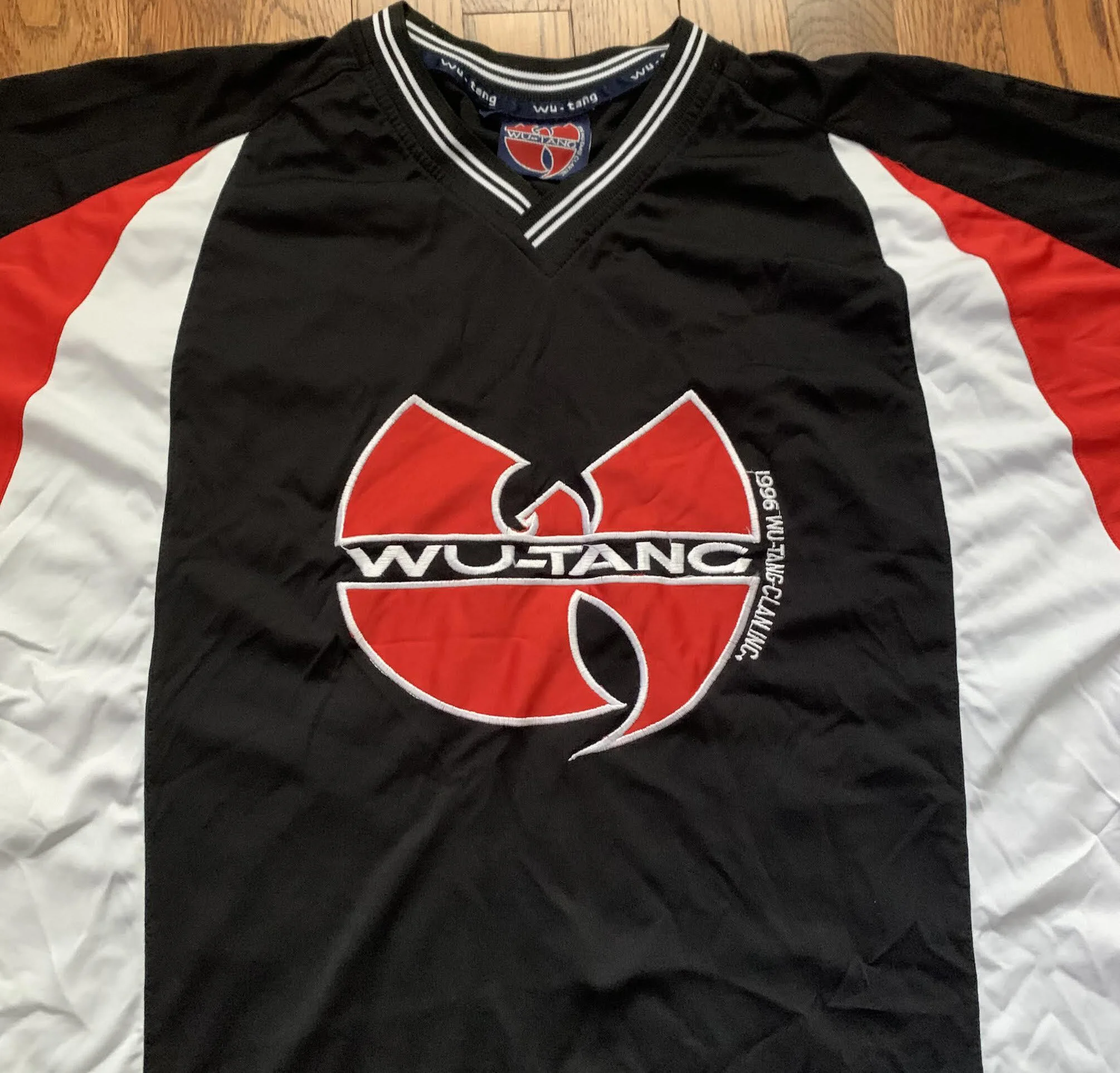Vintage Wu-Tang Clan Black and Red Jersey