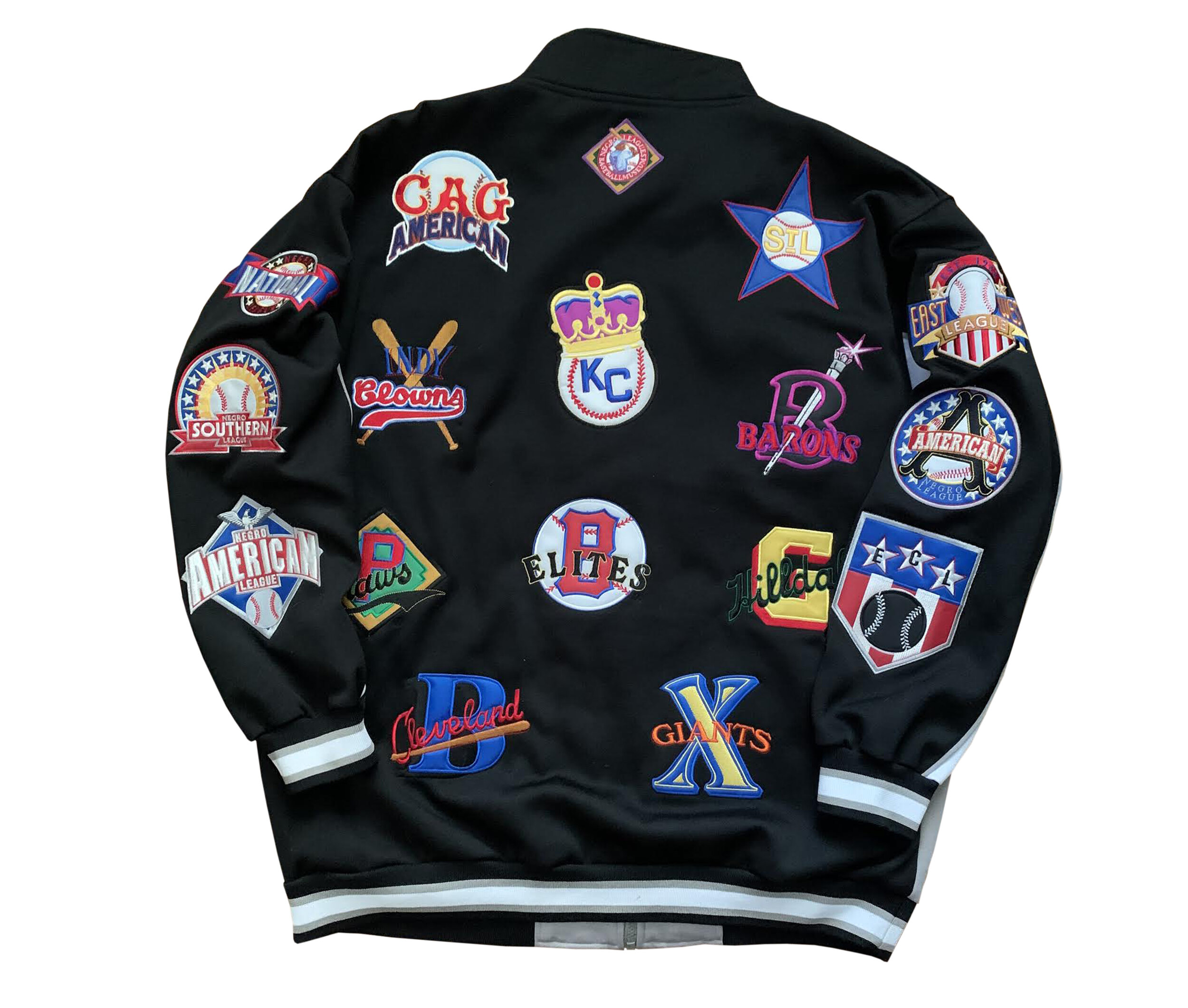 Vintage Cross Over Inc. Negro League All Over Logo Jacket (Size XXL ...