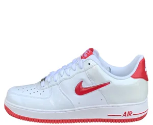 Nike Air Force 1 Low Jewel White University Red 2012 Shoes Mens 12 488298-117 Nike Air Force 1 Low Jewel White Patent Leather / University  main image 2