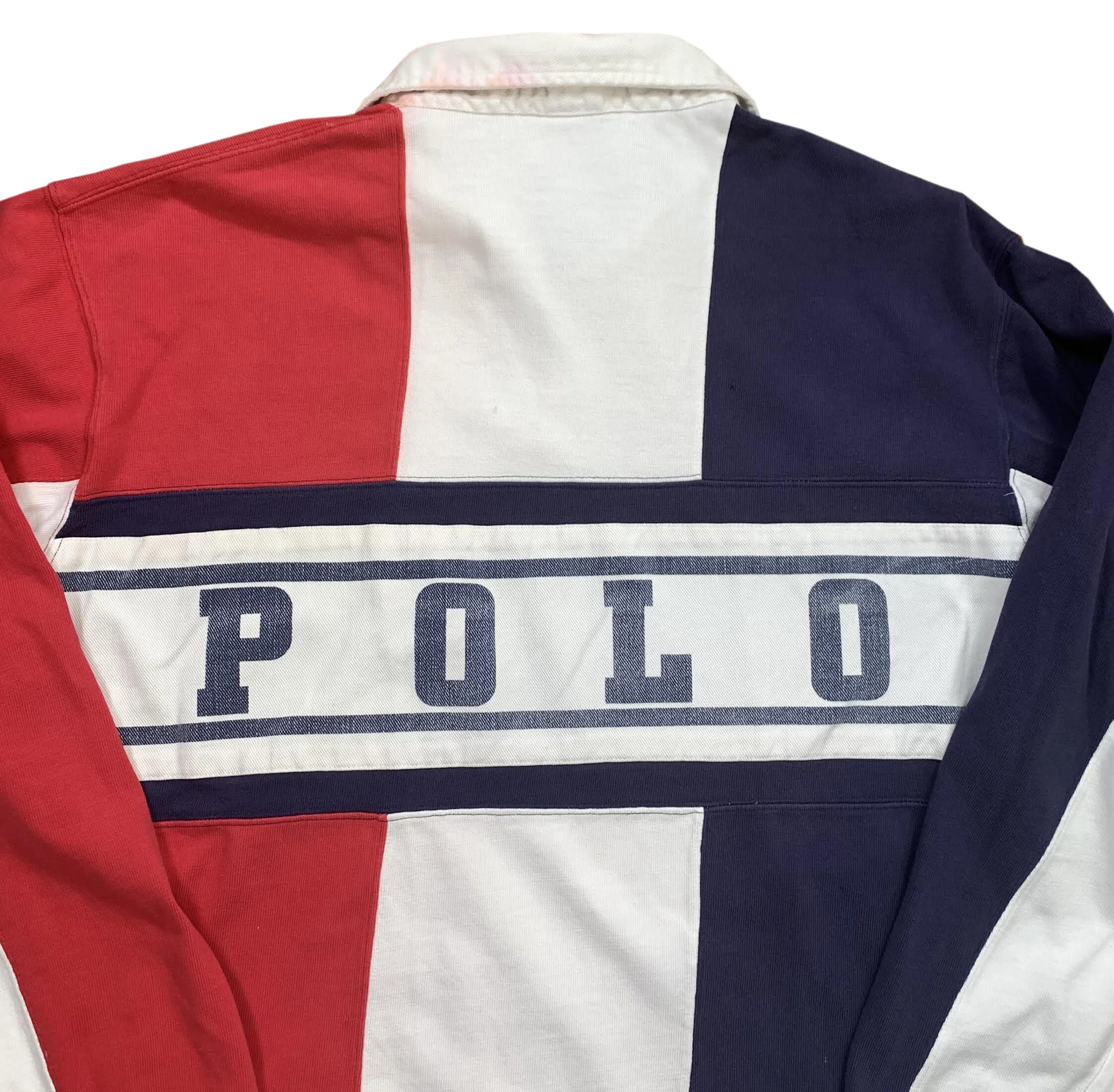 Vintage Polo Ralph Lauren Striped Spell Out Shirt