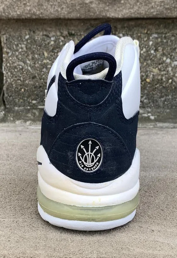 Kids Nike Air Max Uptempo White, Obsidian