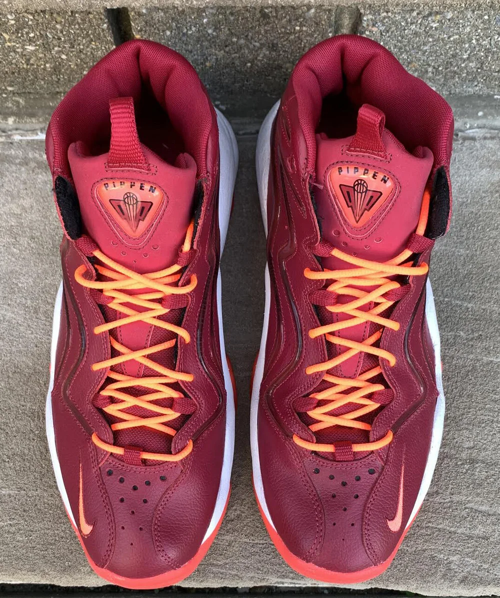 Nike Air Pippen 6 Noble Red Atomic Red Mens 9.5 Basketball Shoes 325001-600 2013 Nike Air Pippen Noble Red / White / Atomic Red Sz 10 (325001  main image 3
