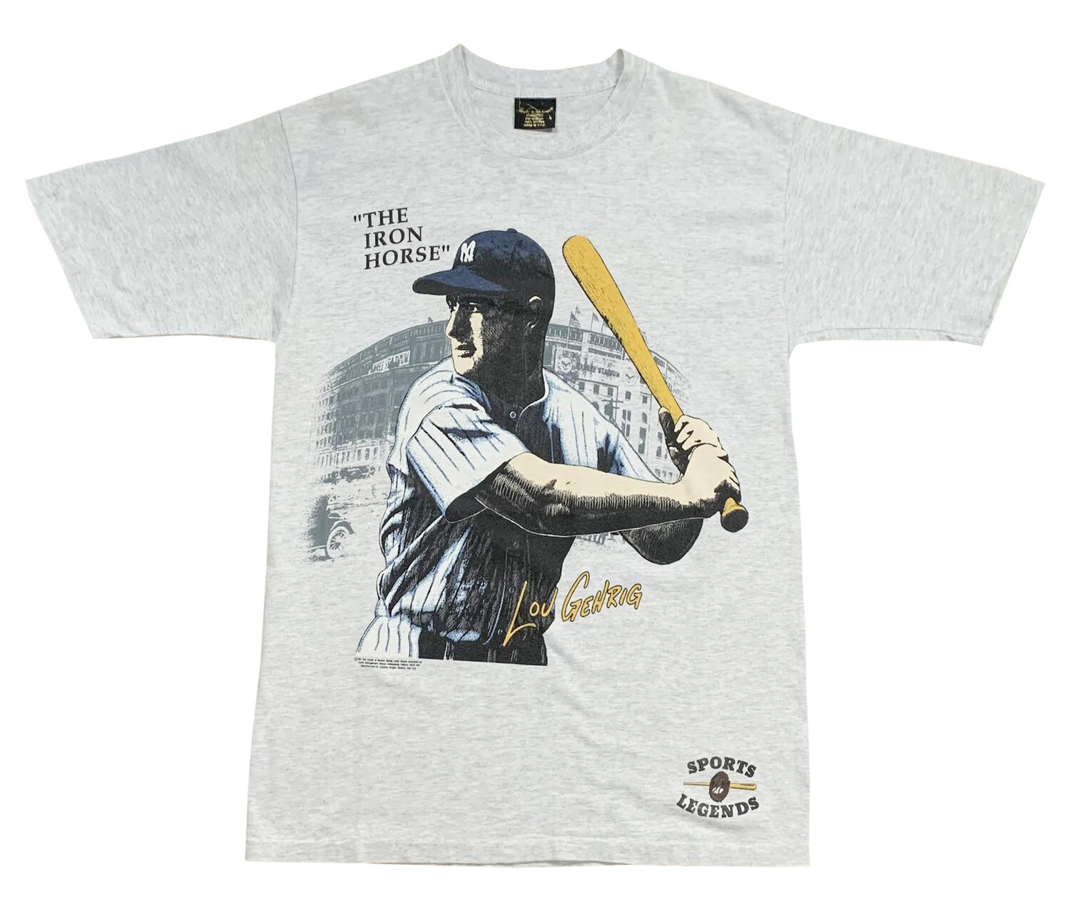 Vintage New York Yankees Lou Gehrig T Shirt (Size L) — Roots