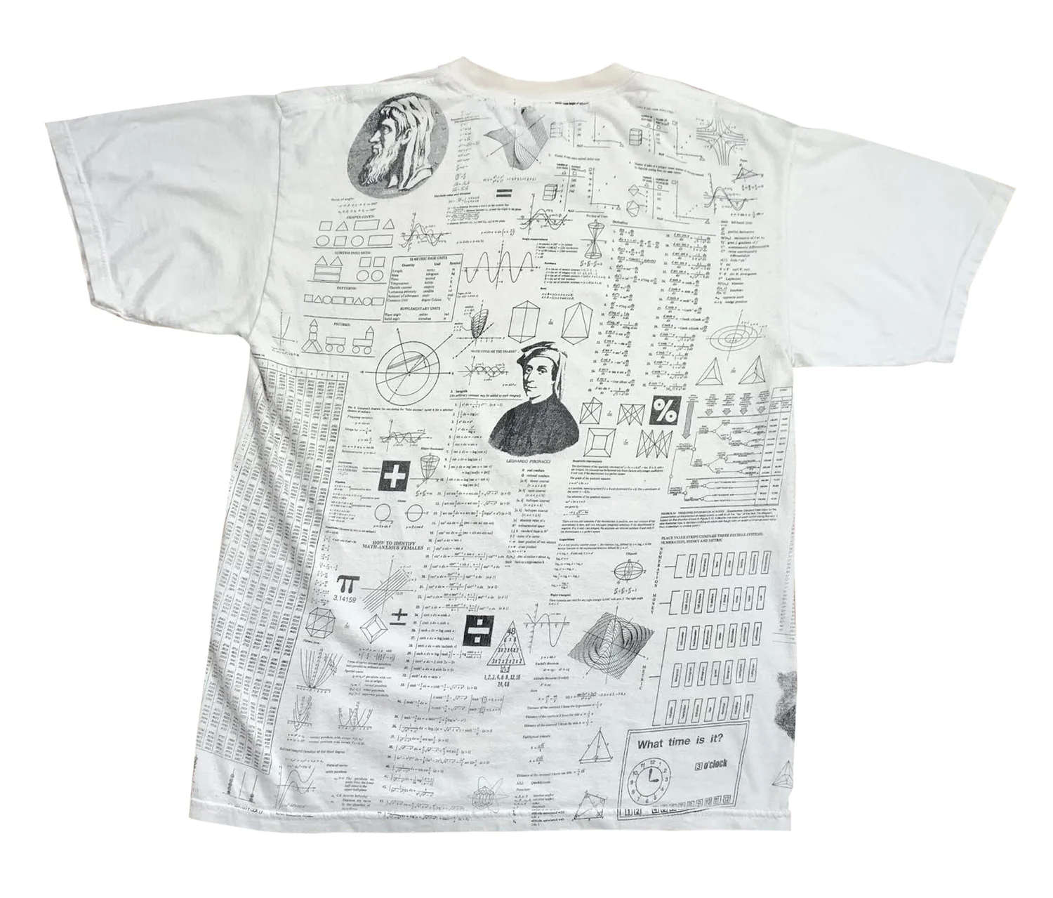 Vintage Math Hurts All Over Print T Shirt (Size M) — RootsBK