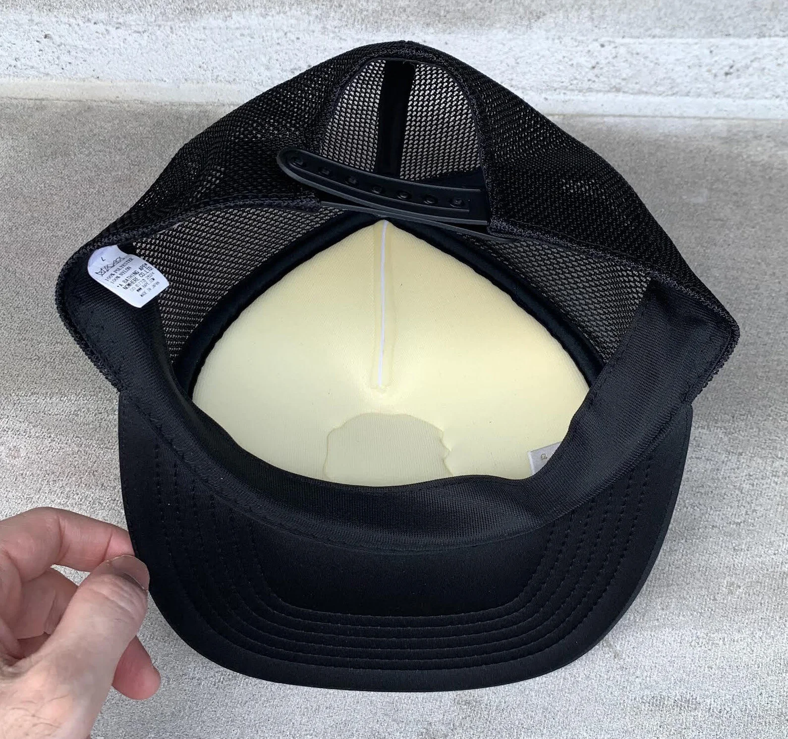inside of Bape Trucker hat.jpg