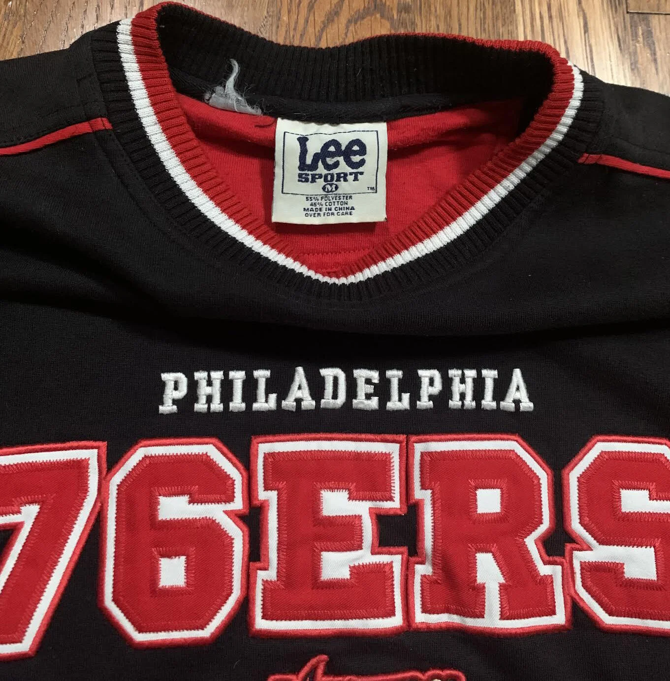 90s Lee スウェット NBA Philadelphia 76ers 黒XL メンズ - トップス